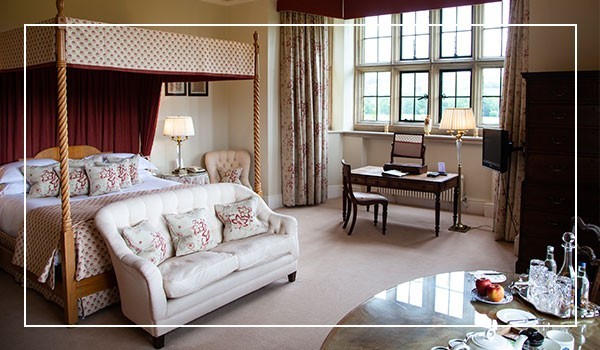 Llangoed Hall Gold Bedroom